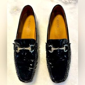 Geox Respira Women Patent Leather Loafers size 39.5